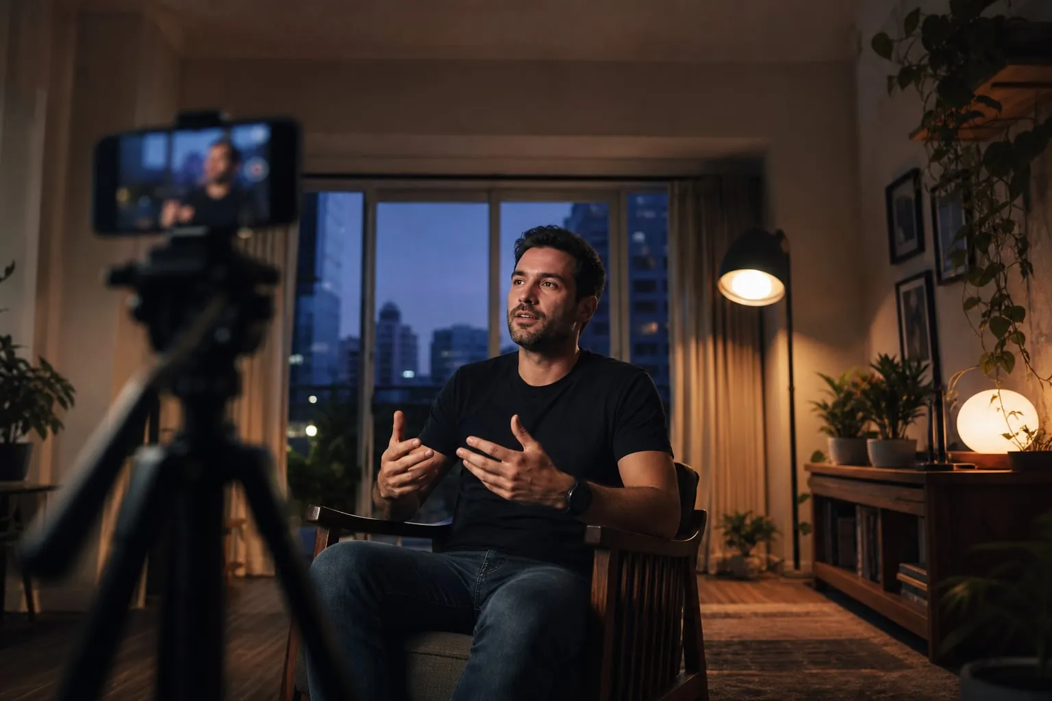 Como iluminar entrevista em vídeo numa sala pequena